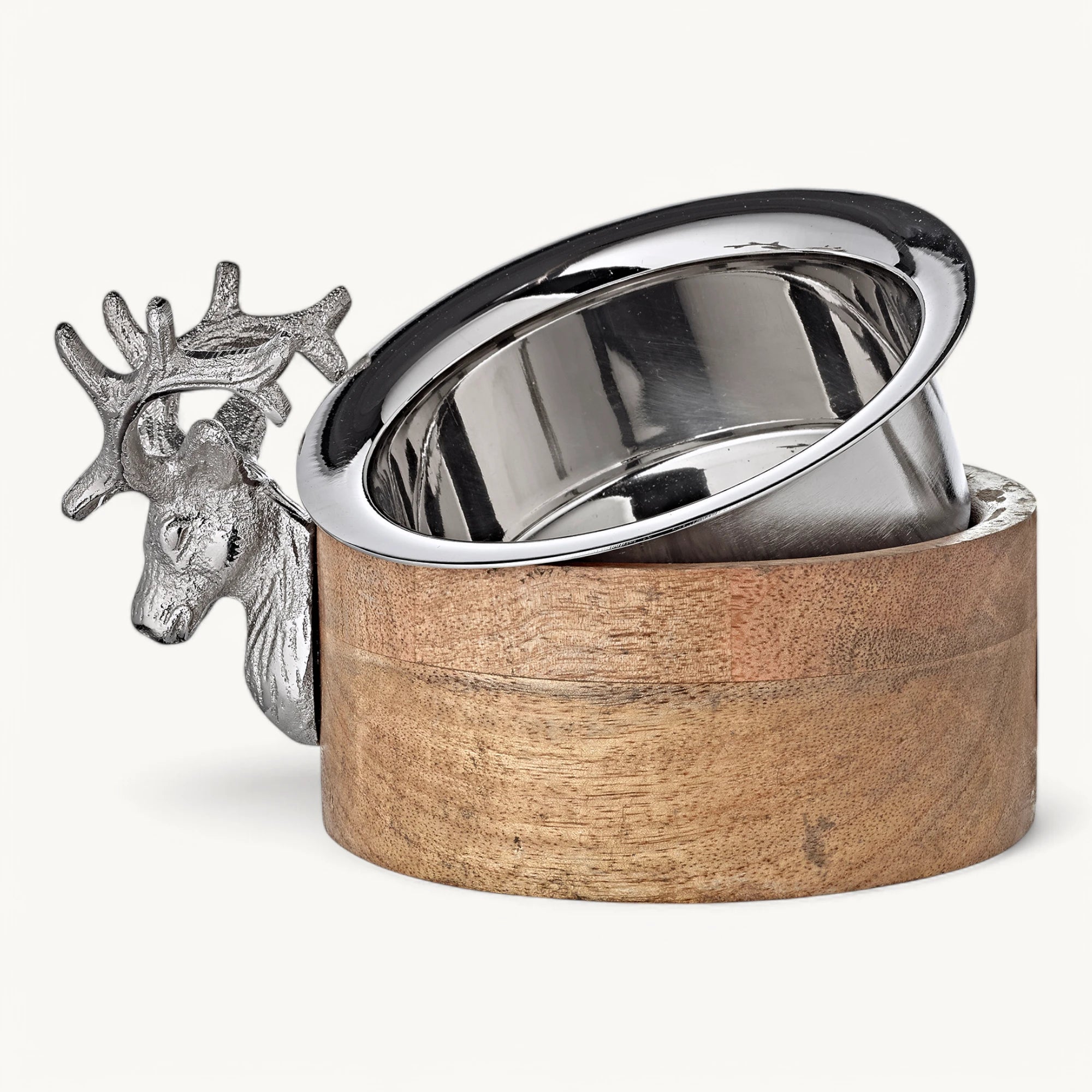 Flaschenuntersetzer mit Mangoholz