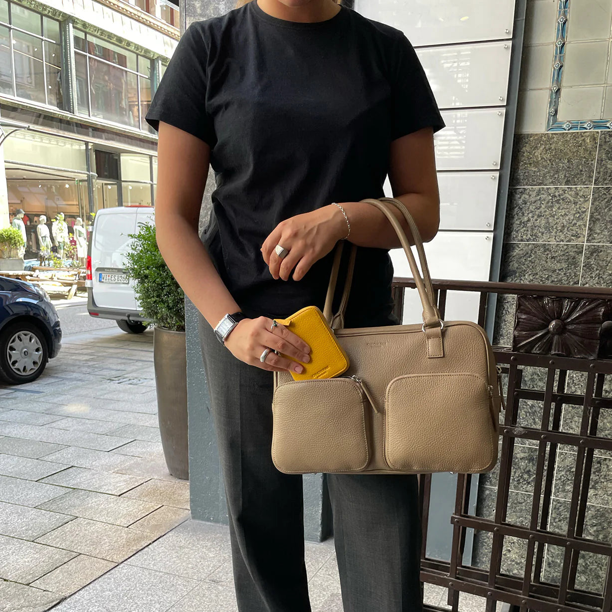 CHI CHI FAN CITY BAG STONE